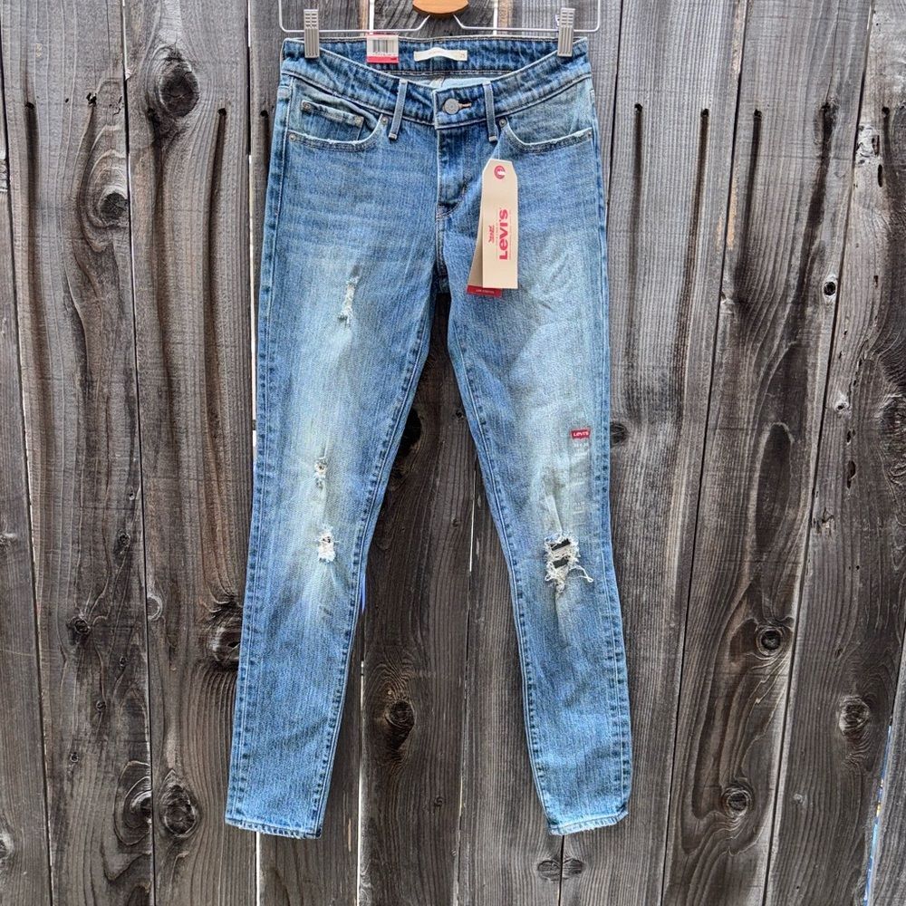 Levi’s 711 Skinny Mid Rise Jeans Womens Size 25x30 - Picture 1 of 11